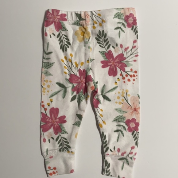 Cloud island white floral pants size newborn - Picture 5 of 5